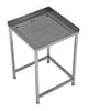 Arbejdsbord hjørne med integreret drypbakke 650x650