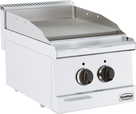 Base 600 elektrisk stegeplade rillet