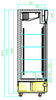 Refrigerator 2 glass doors - NordeleGastro