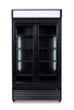 Refrigerator with sliding glass doors bez-780 sl black - NordeleGastro