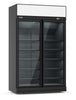 Refrigerator 2 glass doors black ins-1000r bl