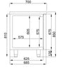 700 kølebord – 3 døre