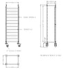 Afrydningsvogn flat-pack 1/1 GN