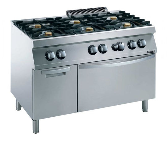 Zanussi EVO700 6-BRÆNDER GASKOMFUR PÅ GASOVN MED SKAB