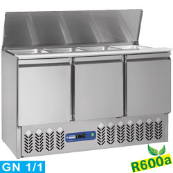 Diamond saladette m. 3 døre, 380 L