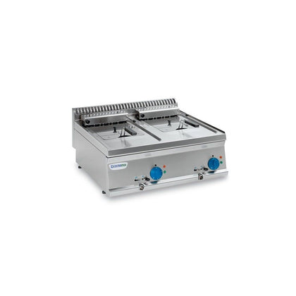 Tecnoinox elektrisk frituregryde med 8TL og 8TL+8TL - NordeleGastro