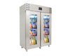 Fryser, 700/1400 liter m. glas i midten - NordeleGastro